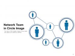 Network Team Circular Connection Hierarchy Icon Circle Puzzle Creativity Together