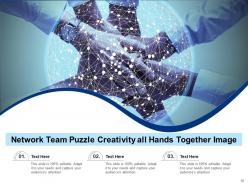 Network Team Circular Connection Hierarchy Icon Circle Puzzle Creativity Together