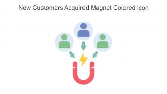 New Customers Acquired Magnet Colored Icon In Powerpoint Pptx Png And Editable Eps Format
