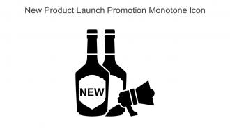New Product Launch Promotion Monotone Icon In Powerpoint Pptx Png And Editable Eps Format