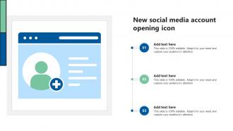 New Social Media Account Opening Icon