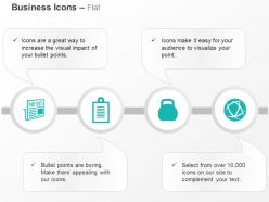 Newsletter report global news forum ppt icons graphics