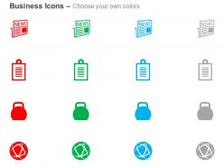 Newsletter report global news forum ppt icons graphics