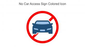 No Car Access Sign Colored Icon In Powerpoint Pptx Png And Editable Eps Format