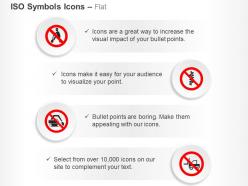 No digging drilling fork lift do not dig ppt icons graphics