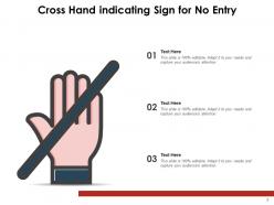 No entry indicating signboard illustrating instructions