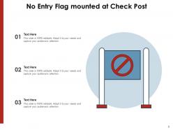 No entry indicating signboard illustrating instructions