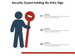 No entry indicating signboard illustrating instructions