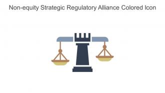 Non Equity Strategic Regulatory Alliance Colored Icon In Powerpoint Pptx Png And Editable Eps Format