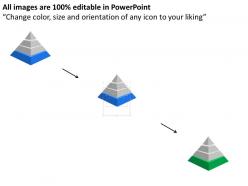 Nt four staged pyramid process diagram with icons powerpoint template