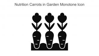 Nutrition Carrots In Garden Monotone Icon In Powerpoint Pptx Png And Editable Eps Format
