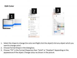 Oc five tags in tablet and icons infographics powerpoint template