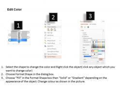 Of four staged bubble paper chart and icons powerpoint template