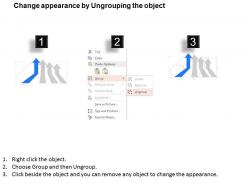 Ok four staged business process with icons diagram powerpoint template slide