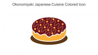 Okonomiyaki Japanese Cuisine Colored Icon In Powerpoint Pptx Png And Editable Eps Format