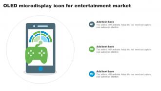 OLED Microdisplay Icon For Entertainment Market