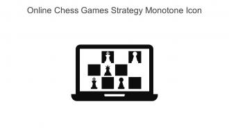 Online Chess Games Strategy Monotone Icon In Powerpoint Pptx Png And Editable Eps Format