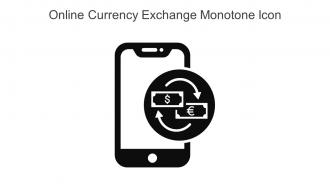 Online Currency Exchange Monotone Icon In Powerpoint Pptx Png And Editable Eps Format