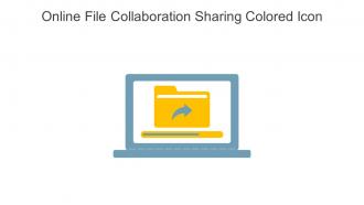 Online File Collaboration Sharing Colored Icon In Powerpoint Pptx Png And Editable Eps Format