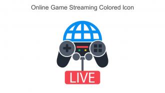 Online Game Streaming Colored Icon In Powerpoint Pptx Png And Editable Eps Format