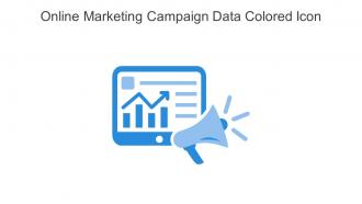 Online Marketing Campaign Data Colored Icon In Powerpoint Pptx Png And Editable Eps Format