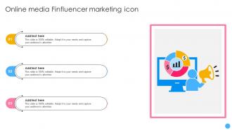 Online Media Finfluencer Marketing Icon Ppt Slides