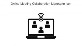 Online Meeting Collaboration Monotone Icon In Powerpoint Pptx Png And Editable Eps Format