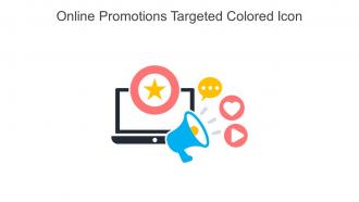Online Promotions Targeted Colored Icon In Powerpoint Pptx Png And Editable Eps Format
