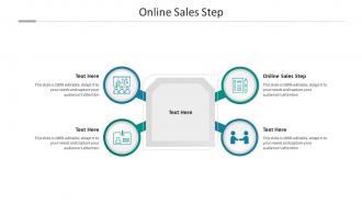 Online sales step ppt powerpoint presentation icon background images cpb