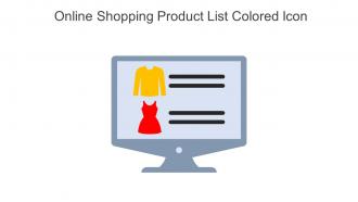 Online Shopping Product List Colored Icon In Powerpoint Pptx Png And Editable Eps Format