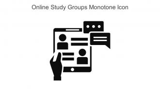 Online Study Groups Monotone Icon In Powerpoint Pptx Png And Editable Eps Format