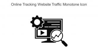 Online Tracking Website Traffic Monotone Icon In Powerpoint Pptx Png And Editable Eps Format