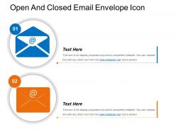 Open and closed email envelope icon