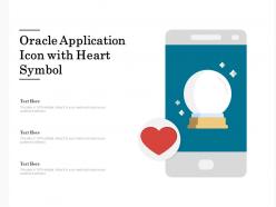 Oracle application icon with heart symbol
