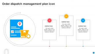 Order Dispatch Management Plan Icon