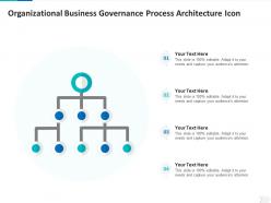Organizational business governance process architecture icon