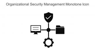 Organizational Security Management Monotone Icon In Powerpoint Pptx Png And Editable Eps Format