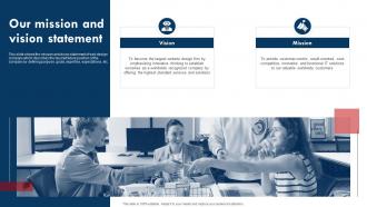 Our Mission And Vision Statement Website Design Company Profile Ppt Icon Graphic Images