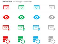 Page speed retina ready web development refresh data ppt icons graphics