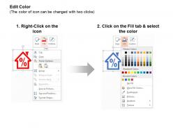 Percentage dollar business deal process of house ppt icons graphics