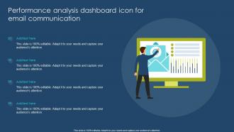 Performance Analysis Dashboard Icon For Email Communication