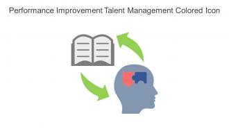 Performance Improvement Talent Management Colored Icon In Powerpoint Pptx Png And Editable Eps Format