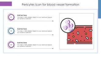 Pericytes Icon For Blood Vessel Formation Ppt Sample