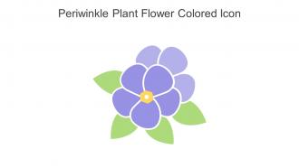 Periwinkle Plant Flower Colored Icon In Powerpoint Pptx Png And Editable Eps Format