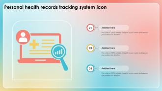 Personal Health Records Tracking System Icon