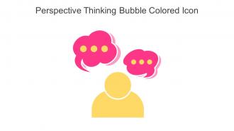 Perspective Thinking Bubble Colored Icon In Powerpoint Pptx Png And Editable Eps Format