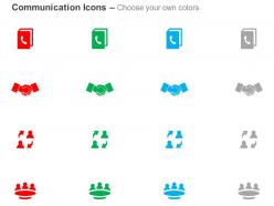 Phone business deal communication team management ppt icons graphics