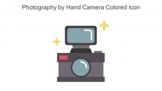 Photography By Hand Camera Colored Icon In Powerpoint Pptx Png And Editable Eps Format