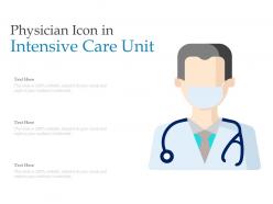 Physician icon in intensive care unit