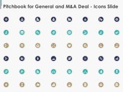 Pitchbook for general and m and a deal icons slide
